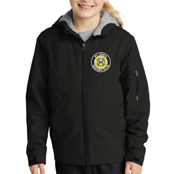 Sport-Tek® Youth Waterproof Insulated Jacket - Embroidered Logo Thumbnail