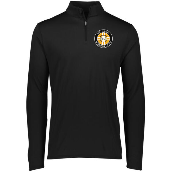 Augusta Sportswear Youth Attain Wicking 1/4 Zip Pullover - Printed Logo Thumbnail