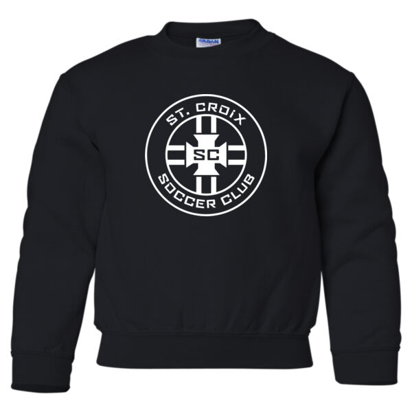 Gildan® - Youth Heavy Blend™ Crewneck Sweatshirt - Printed Logo Thumbnail