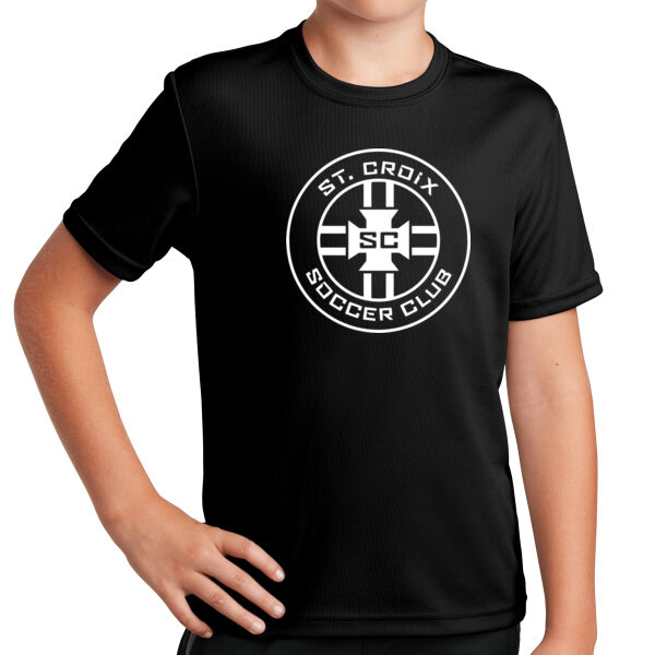 Sport-Tek® Youth PosiCharge® RacerMesh® Tee - Printed Logo Thumbnail