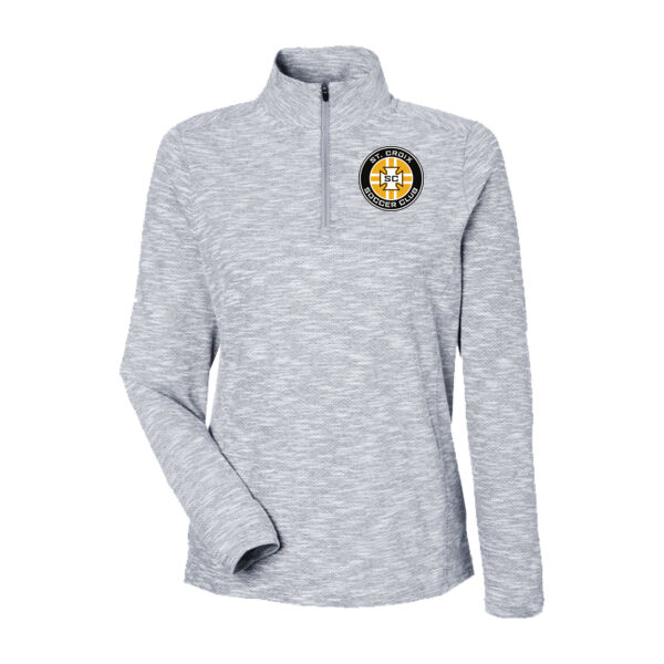 Women's Eclipse Jacquard Quarter-Zip Pullover - Embroidered Logo Thumbnail