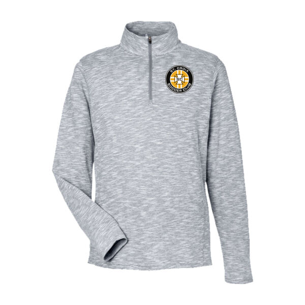 Men's Eclipse Jacquard Quarter-Zip Pullover - Printed Logo Thumbnail