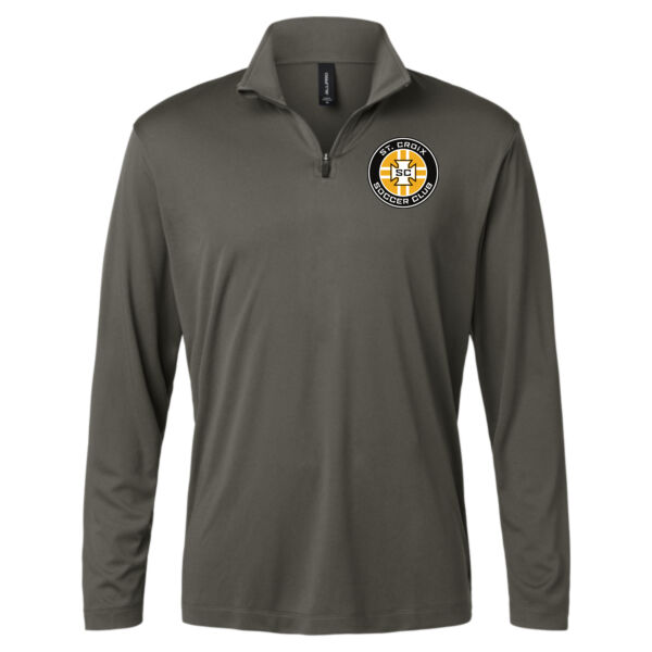 Men's Pro-Lock Performance Quarter-Zip Pullover - Printed Logo Thumbnail