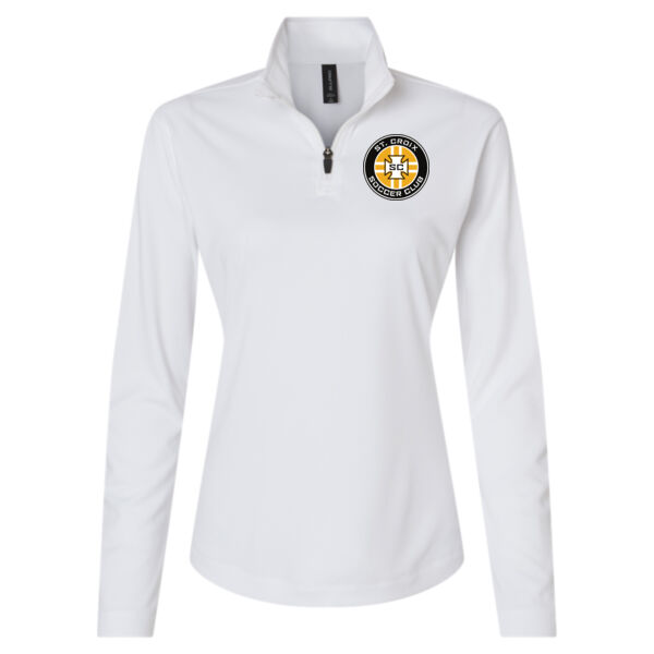 Women's Pro-Lock Performance Quarter-Zip Pullover - Printed Logo Thumbnail