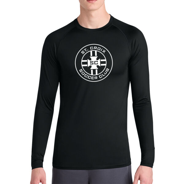 Sport-Tek® PosiCharge® Compression Long Sleeve Tee - Printed Logo Thumbnail