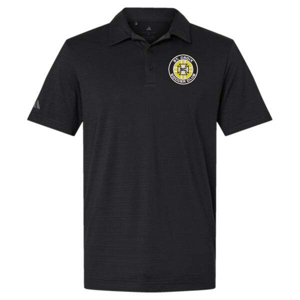 Men's Textured Stripe Polo - Embroidered Logo Thumbnail
