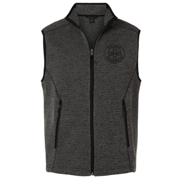 Men's Jasper Jacquard Fleece Vest - Embroidered Logo Thumbnail
