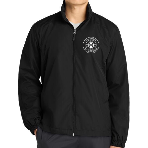 Sport-Tek® Full-Zip Wind Jacket - Embroidered Logo Thumbnail