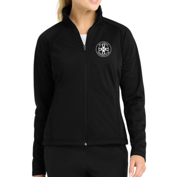 Sport-Tek® Women's Tricot Track Jacket - Embroidered Logo Thumbnail