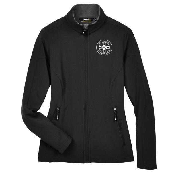 Women's Cruise Two-Layer Fleece Bonded Soft Shell Jacket - Embroidered Logo Thumbnail