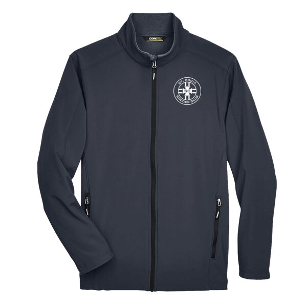 Men's Cruise Two-Layer Fleece Bonded Soft Shell Jacket - Embroidered Logo Thumbnail