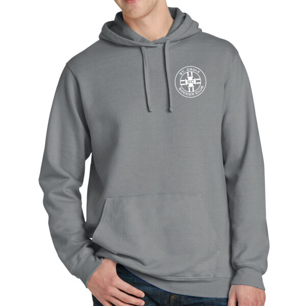 Port & Co™ Beach Wash® Garment-Dyed Pullover Hooded Sweatshirt - Embroidered Logo Thumbnail