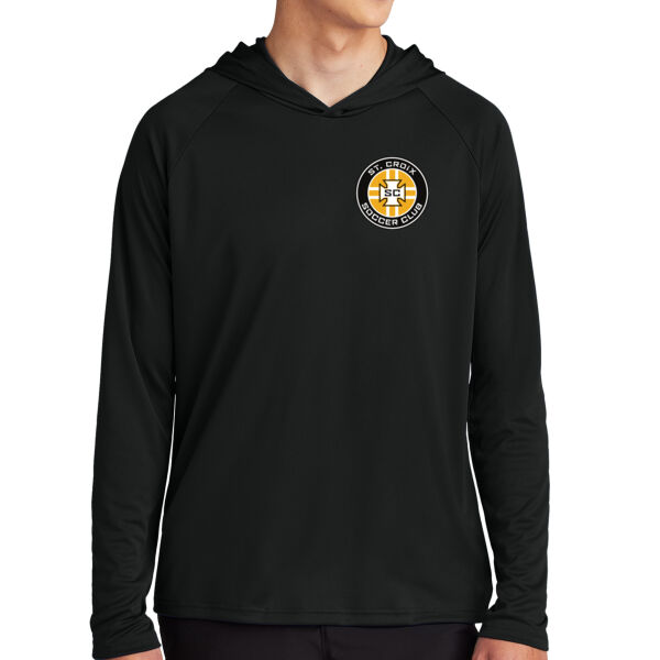 Port & Co™ Performance Pullover Hooded Tee - Printed Logo Thumbnail