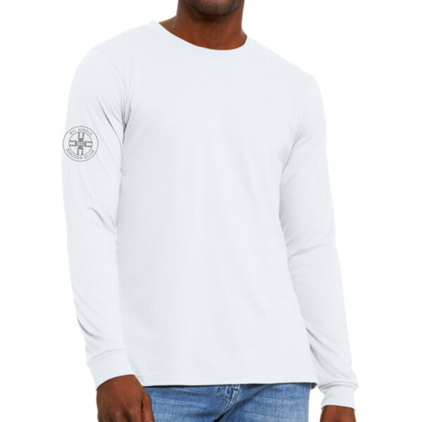 BELLA+CANVAS® Unisex Heather CVC Long Sleeve Tee - Printed Logo Thumbnail