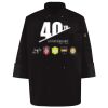 Ten Pearl Button Black Chef Coat Thumbnail